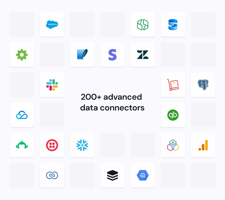 200+ Data connectors