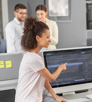 Founder reviewing business metrics