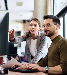 Revenue operations team working